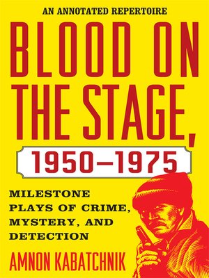 cover image of Blood on the Stage, 1950-1975